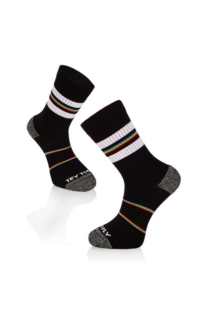 Sosete bumbac Active Lifestyle Socks RINGS Black White