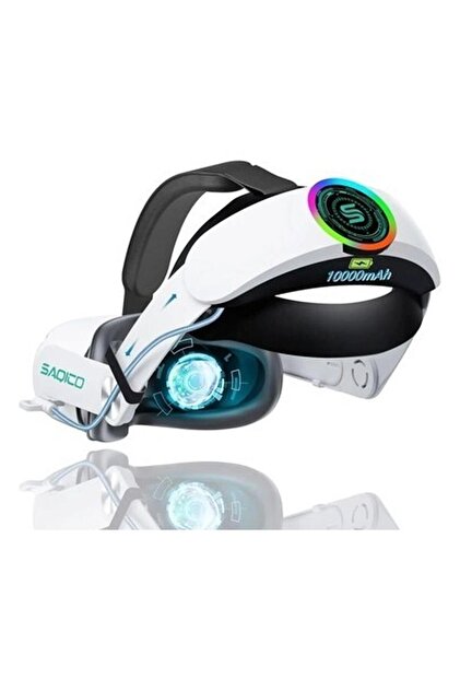 その他  quest2( quest2) Saqico Oculus Quest 2 Için 10000MAH Pilli Kafa Bandı Rgb Battery