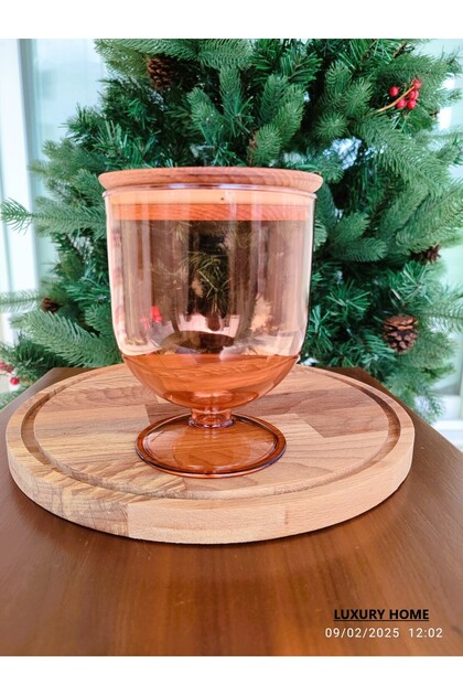 Madame Coco Marion Ahşap Kapaklı Saklama Kabı 900 ml - Fiyatı