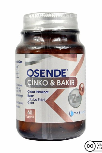 Çinko & Bakır 60 Kapsül