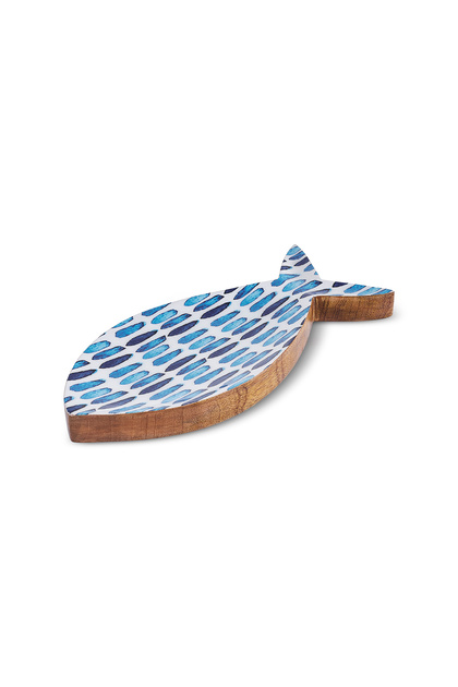 Mango Marin Fish Serving Dish Blue 30X14X2.5 cm