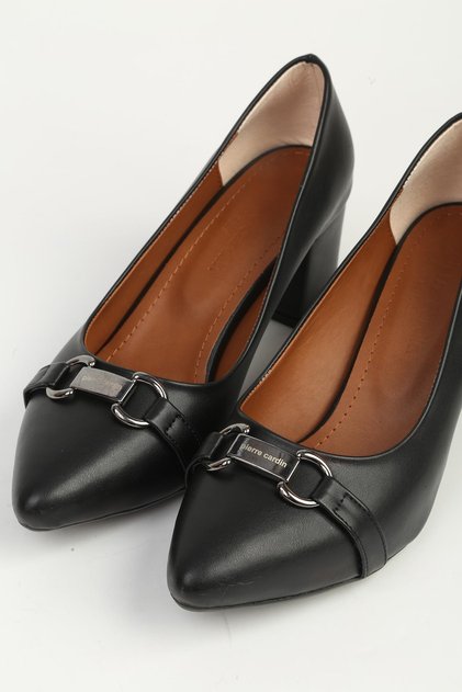 Black Women's Heeled Shoes Pc-55153