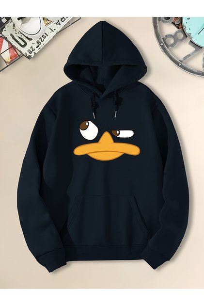 Unisex Angry Duffy Printed Oversize Sweatshirt