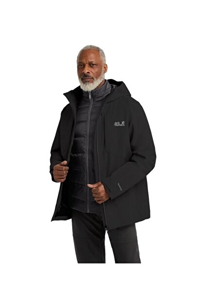 Jack Wolfskin Icecape 3ın1 Down Jkt M Rds Erkek Black Outdoor