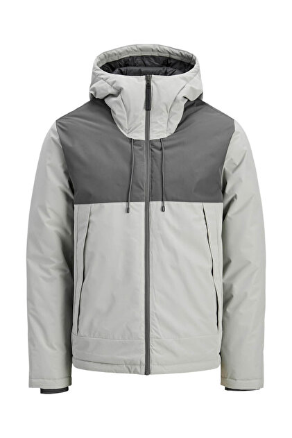 Jack & Jones Jcounion Light Padded Blocking Gri Erkek Mont
