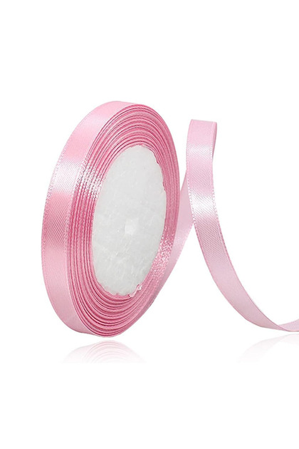12mm Satin Ribbon - 25 Yards Length - Light Pink