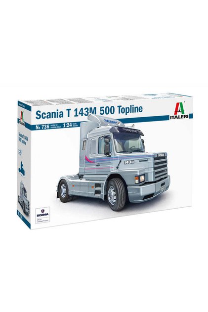 Macheta automodel de construit Camion si remorca Scania T 143 M 500 Topline Scara 1:24 0736