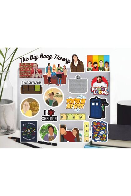 The Big Bang Theory Sticker Set | Laptop Agenda Notebook Tablet Phone Notebook Sticker Journal