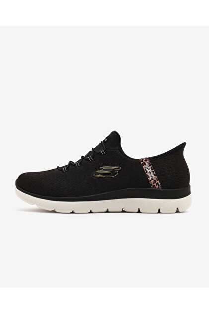 Skechers SUMMITS LEOPARD CHIC Kadın Siyah Spor Ayakkabı 150275TK