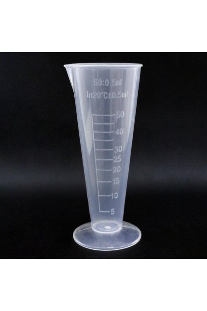 Konik Ölçüm Kabı 50ml. Plastik