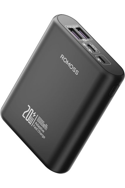 PCT10 PB 10000mAh 20W PD USB-C IN 18W/OUT 20W LIGHTNING IN 18W 2xUSB-A OUT 22.5W BLACK