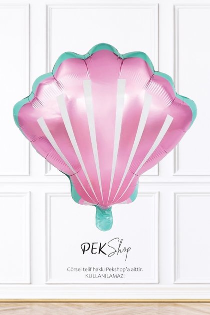 Pink Seashell Foil Balloon Mermaid Theme Birthday Oyster Balloon