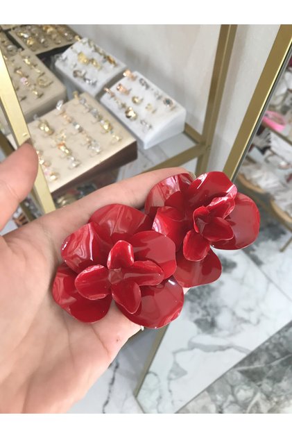 Muadil Brand Rose Model Earrings