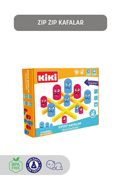 Kiki Zıp Zıp Kafalar, Kutu Oyunu, Çocuk Aktivite Oyunu, Anaokulu