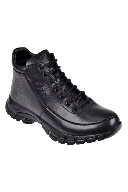 Genuine Leather Comfort Women's Boots Voy-9398 Black
