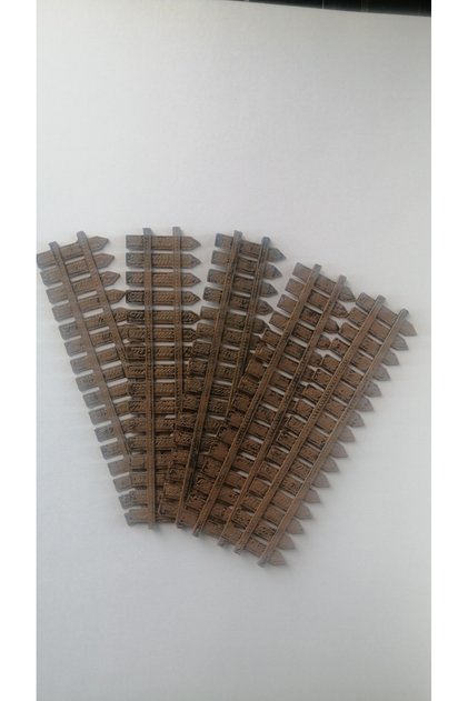 3D Baskı Mini Bahçe Çiti Kahverengi 3*12Cm 5Li Paket Dekoratif Okul, Proje Teraryum, Mini Ev Çiti