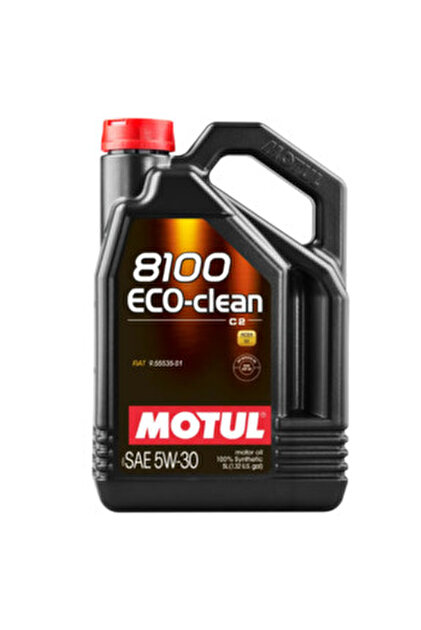ミルク　100 Motul 8100 Eco-Clean+ C1 5W-30 Tam Sentetik Motor Yağı 5 L