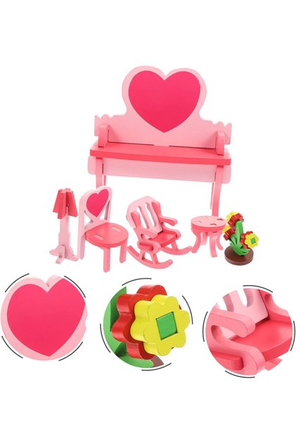 Wooden Model Furniture Set Toy - Play House Items