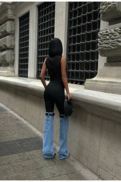 Üstü siyah tayt pinterest tasarım jeanc model