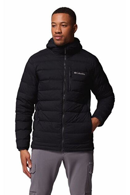 Columbia Drift Peak™ Stretch Down Hooded Jacket Siyah Erkek