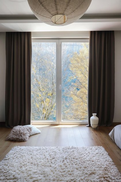 Earth | 140X270 cm (2 Pieces) Blackout Background Curtain