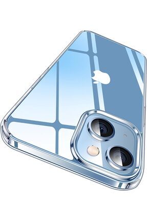 İphone 13 Uyumlu Sararmaz Hoparlör Toz Korumalı Sert Şeffaf Kılıf