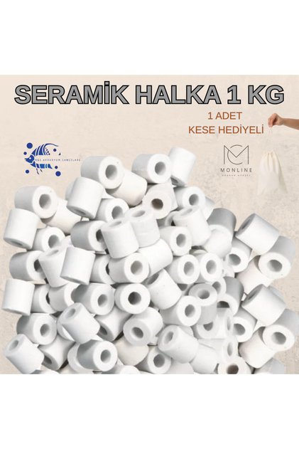 MS AKVARYUM CANLILARI SERAMİK HALKA 1 KG