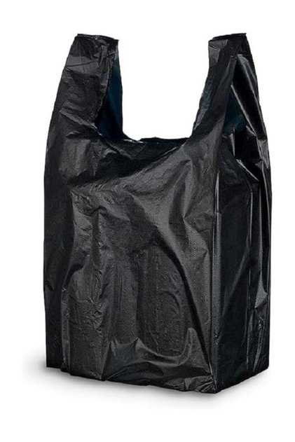 1 kg Black Athlete Bag – Durable Market, Grocer and Restaurant Bag Large Size (27X48 cm)