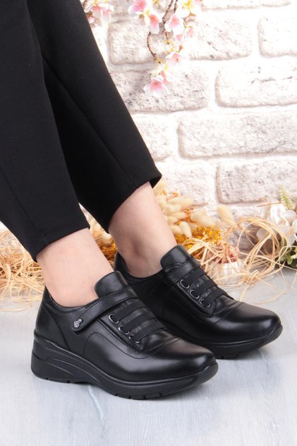9402 Comfort Soft Flexible Rubber Non-Slip Sole Genuine Leather Women's Shoes