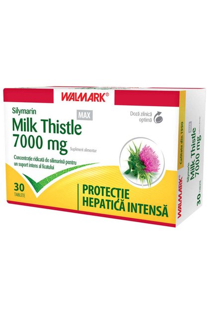 Silymarin Milk Thistle Max, 30 Comprimate Filmate,
