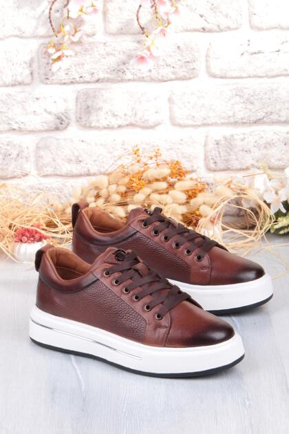 M054 Comfortable Lightweight Thick Sole Genuine Leather Men's Shoes