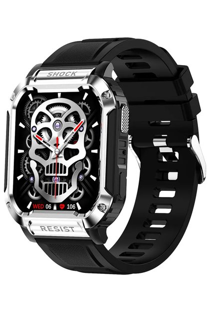SmartWatch ISP TaNK Sport Watch" IPS, Κλήση Bluetooth, Βοηθός AI, Λειτουργίες σπορ, Oxi