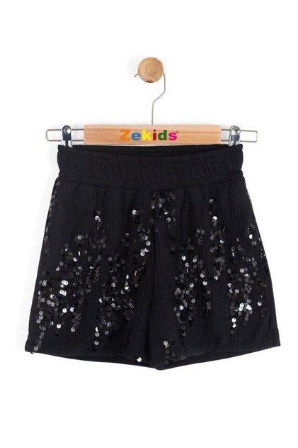 Girl's Sequin Shorts with Elastic Waist