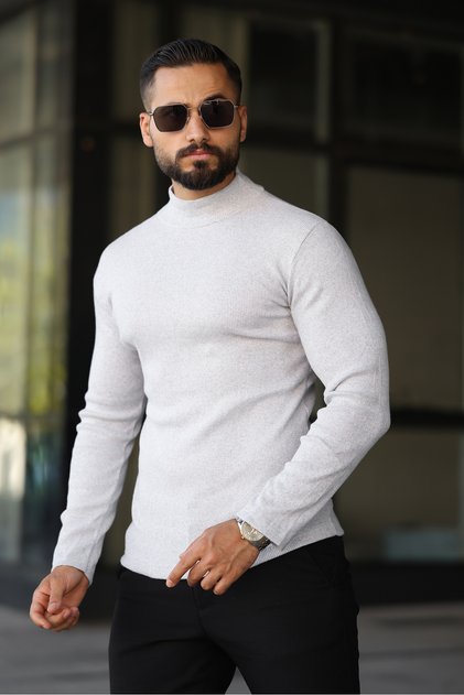 Men's Half-Thigh Knitwear Sweater