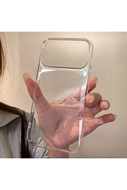 iPhone 17 PRO MAX / 18 PRO MAX (0.3mm) Sararmaz Şeffaf Mika Hafif Çiziklere Karşı Koruyucu Kılıf (Silikon Değil)