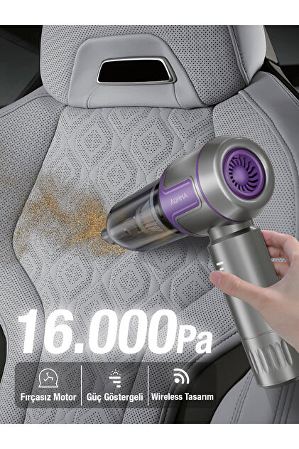 Genel Markalar AHV-09 Kablosuz Taşınabilir Araç İçi El Süpürgesi