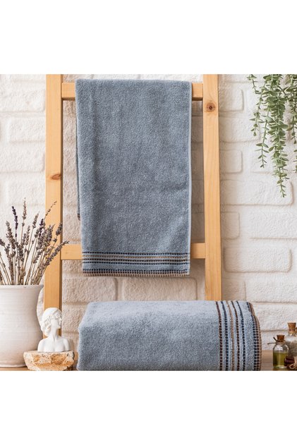 Home Rosy Dobby Towel 70X140 cm 1 Piece-Indigo