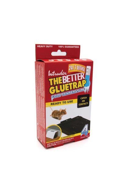 مصيدة غراء جاهزة للاستخدام بدرجة حرارة باردة من The Better Gluetrap، مكونة من 4 قطع