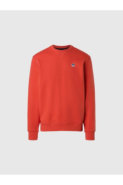 Bisiklet Yaka Pamuk Sweatshirt