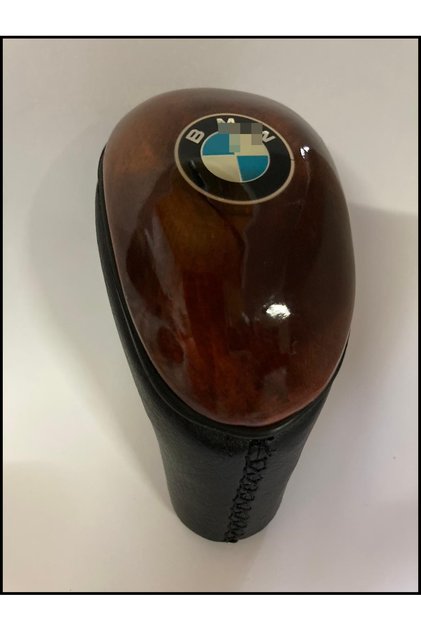 Wooden gear shift knob manual compatible wood - leather BMW E92 E93 E30 E36 E46 F30