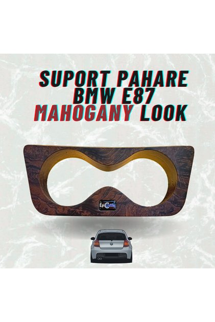 Θήκη ποτηριού BMW E87 σε εμφάνιση μαονιού