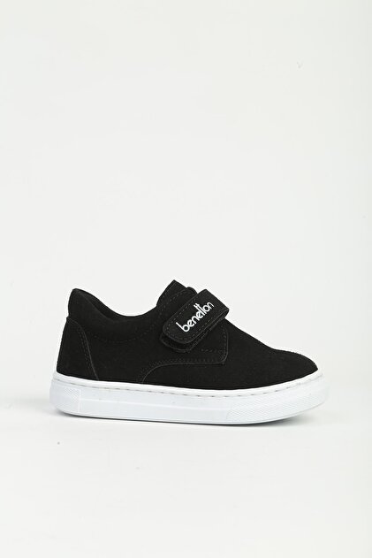 Black Nubuck Children's Sports Shoes Bn-32063