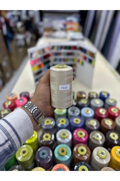 Dikiş ipliği 1510 renkli makine ipi 120 numara 5000 metre iplik