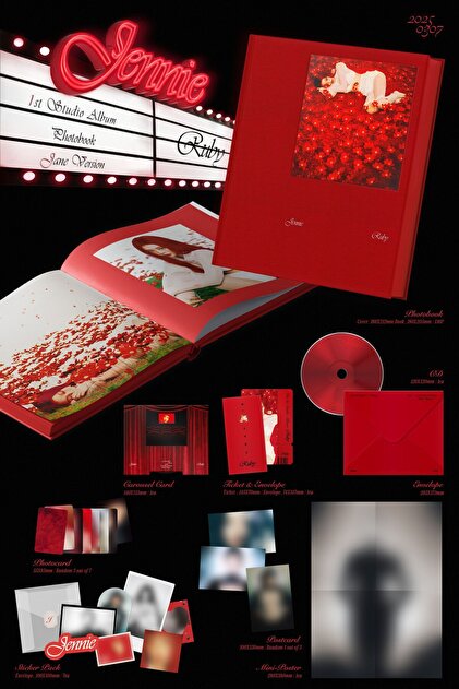 koreurunleri JENNIE The 1st Studio Album – Ruby (Photobook) JANE