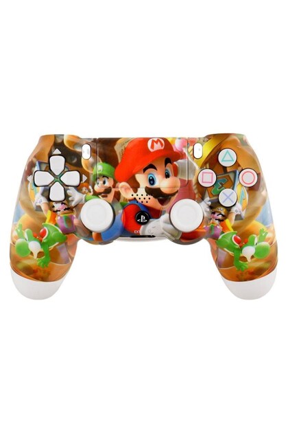 PS4 DualShock 4 V2 ZCT2 Kablosuz Oyun Kolu Süper Mario2 Edition