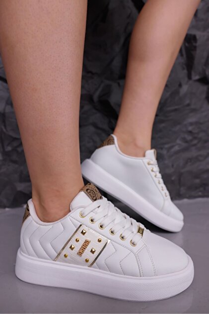Mia marya Kadın Gold Taş Detaylı Şık Sneaker - Fiyatı, Yorumları