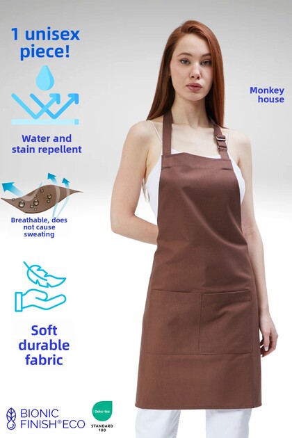 Coffee Shop, Barista, Hairdresser, Kitchen, Chef, Painter, and Florist Aprons Stain-Resistant White Apron