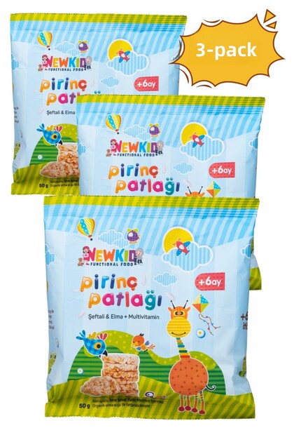 Organic Apple Juicy Source of Vitamins and Minerals Baby, Children's Snack-Peach 3-Pack