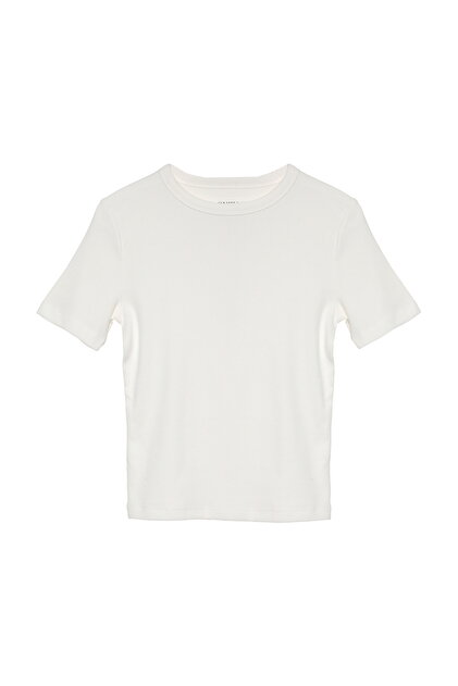Quzu Fitilli Basic Tişört Ekru - Fiyatı, Yorumları