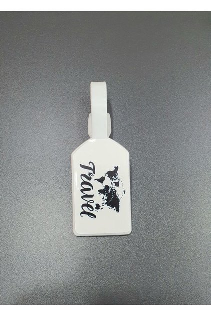 travel accessory white travel world themed luggage bag suitcase tag